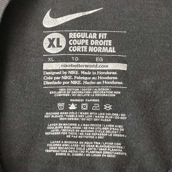 Nike Tee Shirt Mens XL Better World Graphic Spellout Short Sleeves - Picture 4 of 5